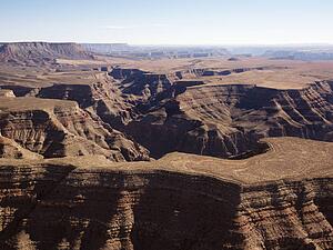 Aerial view of Grand Canyon National Park in Arizona, USA.