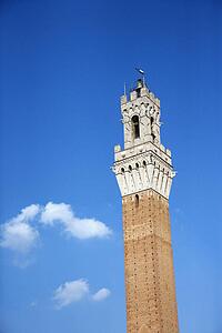 Torre del Mangia tower in Siena, Itlay.