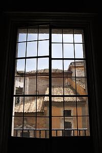 View from window in Rome, Italy.