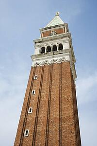 Campanile in Piazza San Marco in Venice, Italy.