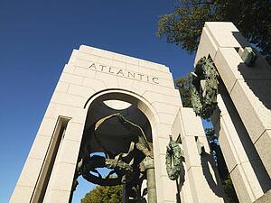 World War II Memorial in Washington, D. C., USA.