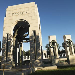 World War II Memorial in Washington, D. C., USA.