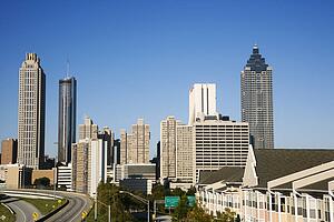 Skyline of Atlanta, Georgia.