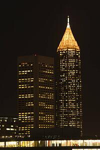 Nightscape of Atlanta, Georgia skyline.
