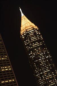 Nightscape of Atlanta, Georgia buildings.