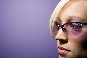 Woman wearing sunglasses