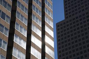 Close-up of buildings in downtown Atlanta, Georgia