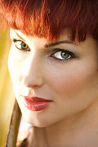 Close up portrait of attractive woman 