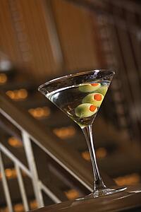 Martini with olives