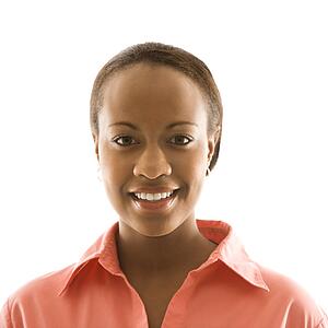 woman smiling 