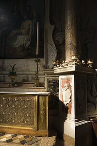 Interior of church in Venice, Italy