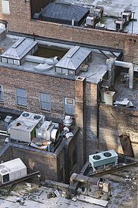 New York City building rooftop