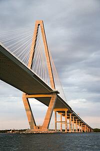 Cooper River Bridge in Charleston, South Carolina.
