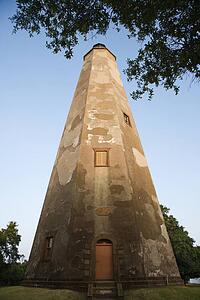 Lighthouse on Bald Head Island, North Carolina.