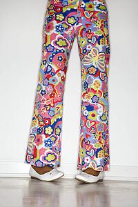 Girl's legs with floral pants