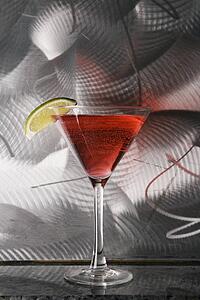 Still life of martini mixed drink 