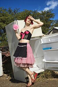 House cleaning in junkyard