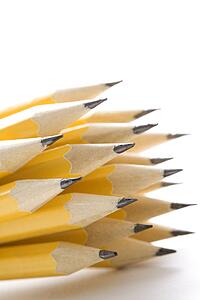 Group of sharp pencils