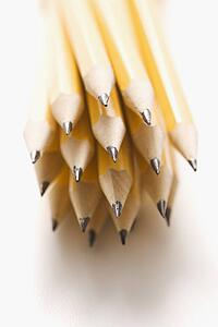 Group of sharp pencils