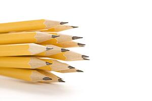 Group of sharp pencils