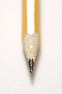 Close up of sharp pencil tip