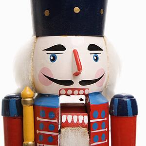 Still life of Christmas toy soldier.