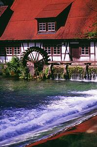 Water wheel, Blaubeuren, Germany