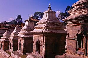 Row of Chaityas, Pashupatinath, Nepal