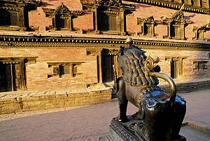 Façade of the Royal Palace, Bhaktapur, Nepal