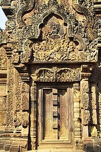 Doorway, Banteay Srei Temple, Angkor, Cambodia