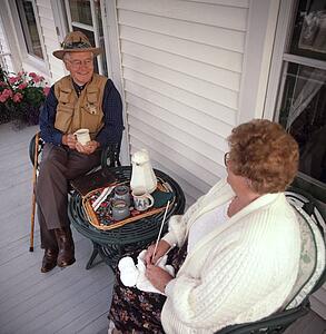 Couple on the porch