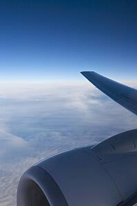 Airplane wing and engine