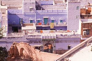 Blue houses of the Hindu Brahmin Caste, Jodhpur, Rajasthan