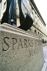 Sparks Street Mall sign, Ottawa, Ontario, Canada