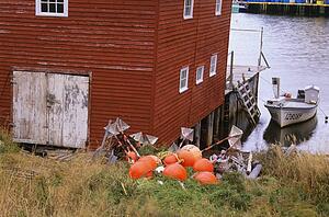 Boat house in Salvage, Newfoundland, Canada