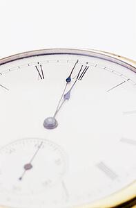 Close up of a clock face