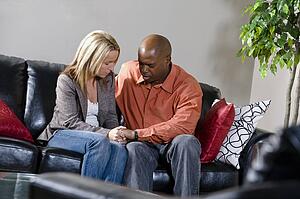 Couple praying together