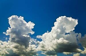 Clouds in the blue sky