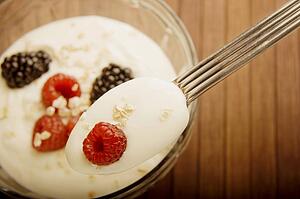 Yogourt and berries