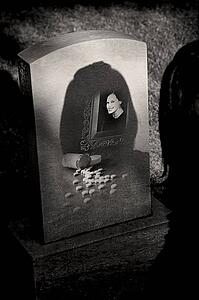 Tombstone of an addict