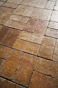 Red brick floor 