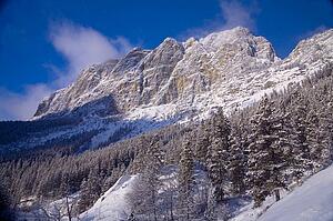 Mountain scene in Canmore, Alberta, Canada