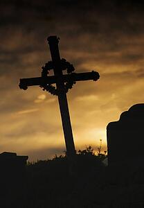 Cross at sunset 