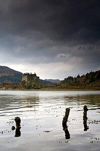 Castle Tioram in the distance, Scotland