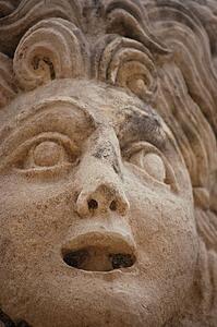 Theatrical mask, Myra (Demre), Turkey 