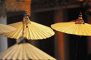 Gold, Asian umbrellas