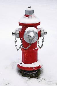 Fire hydrant in winter