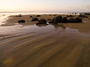 Beach with rocks, Kaui, Hawaii