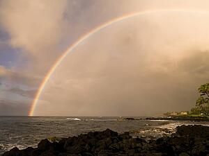 A rainbow, Poipu, Kauai, Hawaii