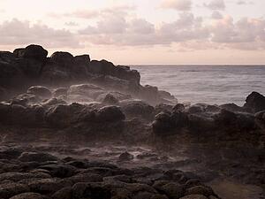 Rocks on the beach, Kauai, Hawaii